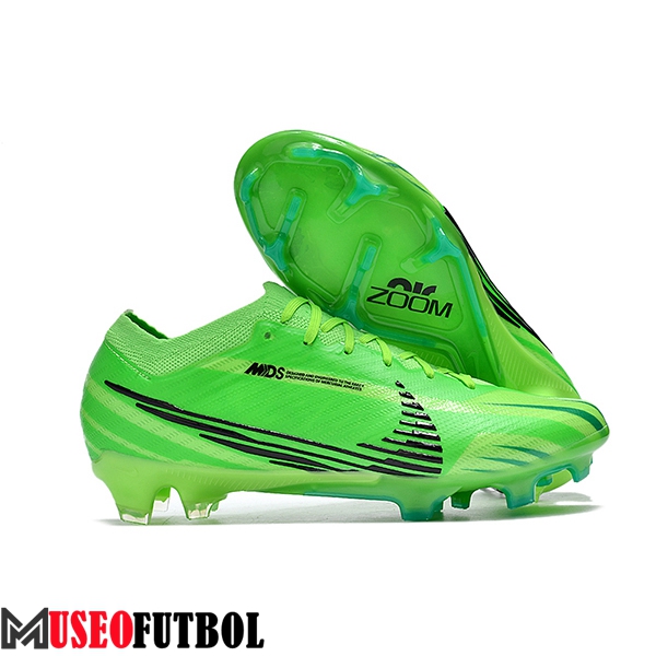 Nike Botas De Fútbol AIR Zoom Mercurial Vapor 15 Elite XXV MDS FG Verde/Negro -02