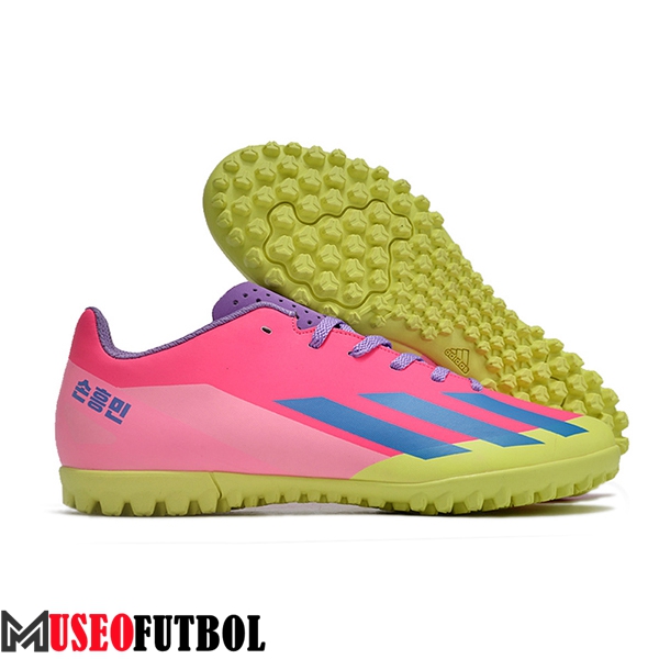 Adidas Botas De Fútbol X GHOSTED.4 TF Rosa/Azul/Amarillo