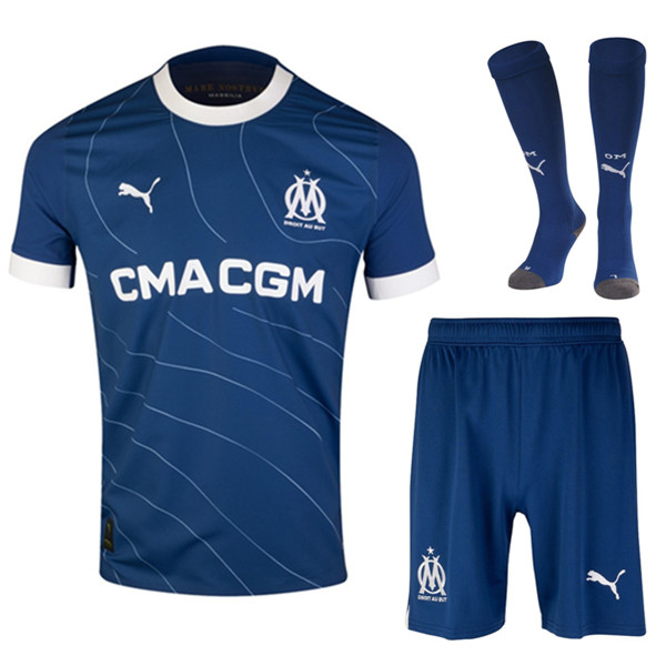 Camisetas Futbol Marsella Segunda (Cortos + Calcetines) 2023/2024