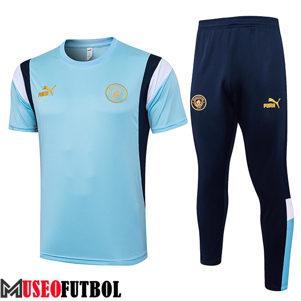 Camiseta Polo Manchester City Azul/Negro 2023/2024