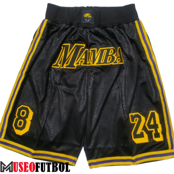 Cortos NBA Los Angeles Lakers 2023/24 Negro/Amarillo