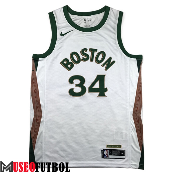 Camiseta Boston Celtics (PIERCE #34) 2023/24 Azul/Verde/Marrón