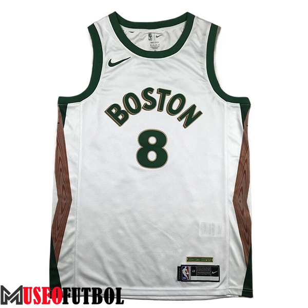 Camiseta Boston Celtics (PORZINGIS #8) 2023/24 Azul/Verde/Marrón