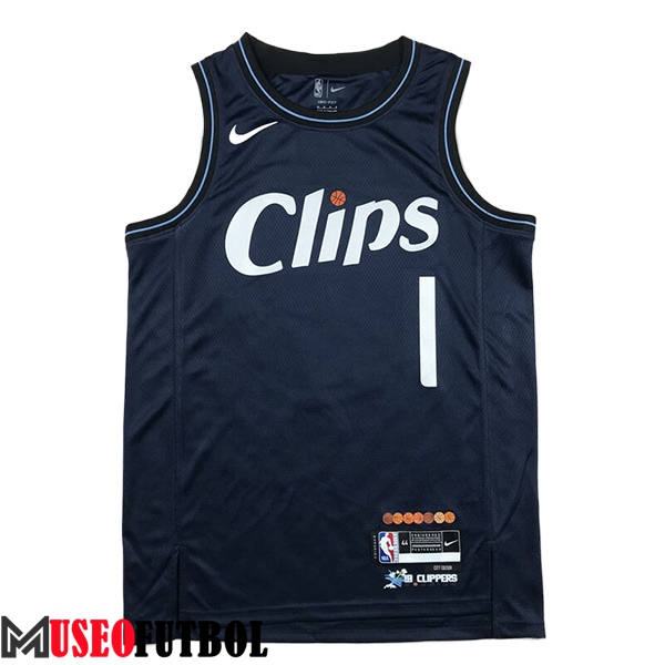 Camiseta Los Angeles Clippers (HARDEN #1) 2023/24 Azul Oscuro -02