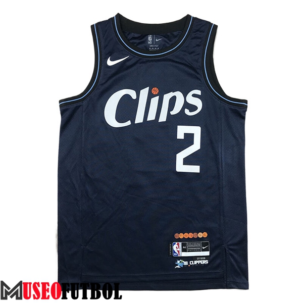 Camiseta Los Angeles Clippers (LEONARD #2) 2023/24 Azul Oscuro