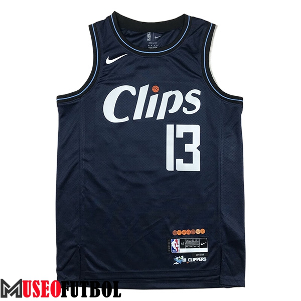 Camiseta Los Angeles Clippers (GEORGE #13) 2023/24 Azul Oscuro -02