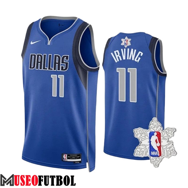 Camiseta Dallas Mavericks (IRVING #11) 2023/24 Azul/Gris