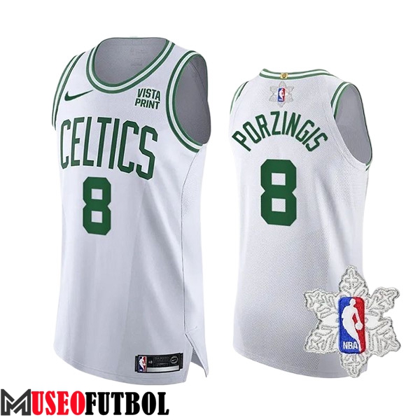 Camiseta Boston Celtics (PORZINGIS #8) 2023/24 Blanco/Verde -02