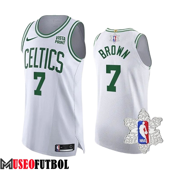 Camiseta Boston Celtics (BROWN #7) 2023/24 Blanco/Verde -02