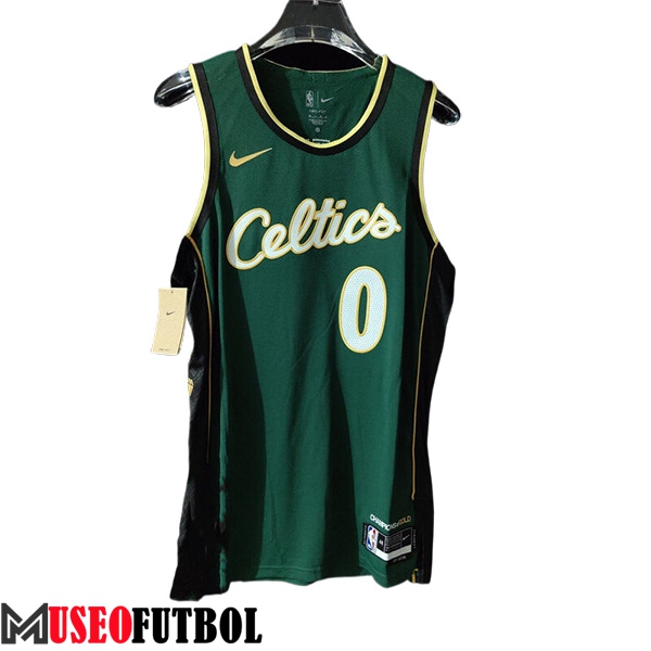 Camiseta Boston Celtics (TATUM #0) 2023/24 Verde/Blanco/Negro