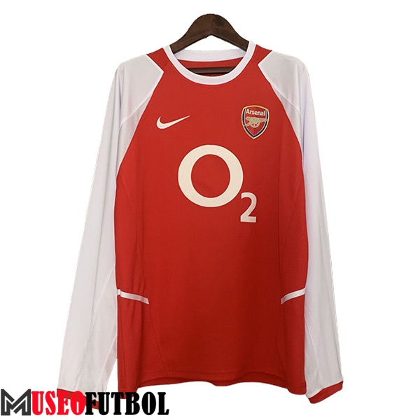 Camisetas De Futbol Arsenal Retro Primera Manga Largas 2002/2004