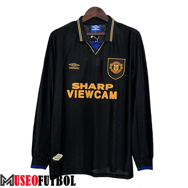 Camisetas De Futbol Manchester United Retro Segunda Manga Largas 1993/1995