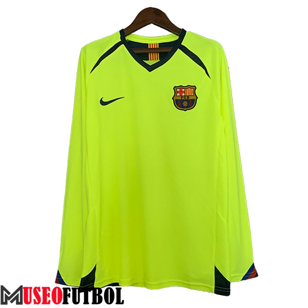 Camisetas De Futbol FC Barcelona Retro Segunda Manga Largas 2005/2006