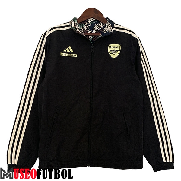 Rompevientos Arsenal Negro/Blanco 2023/2024