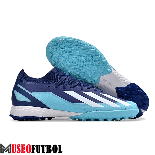 Adidas Botas De Fútbol X CRAZYFAST.3 TF BOOTS Azul/Blanco