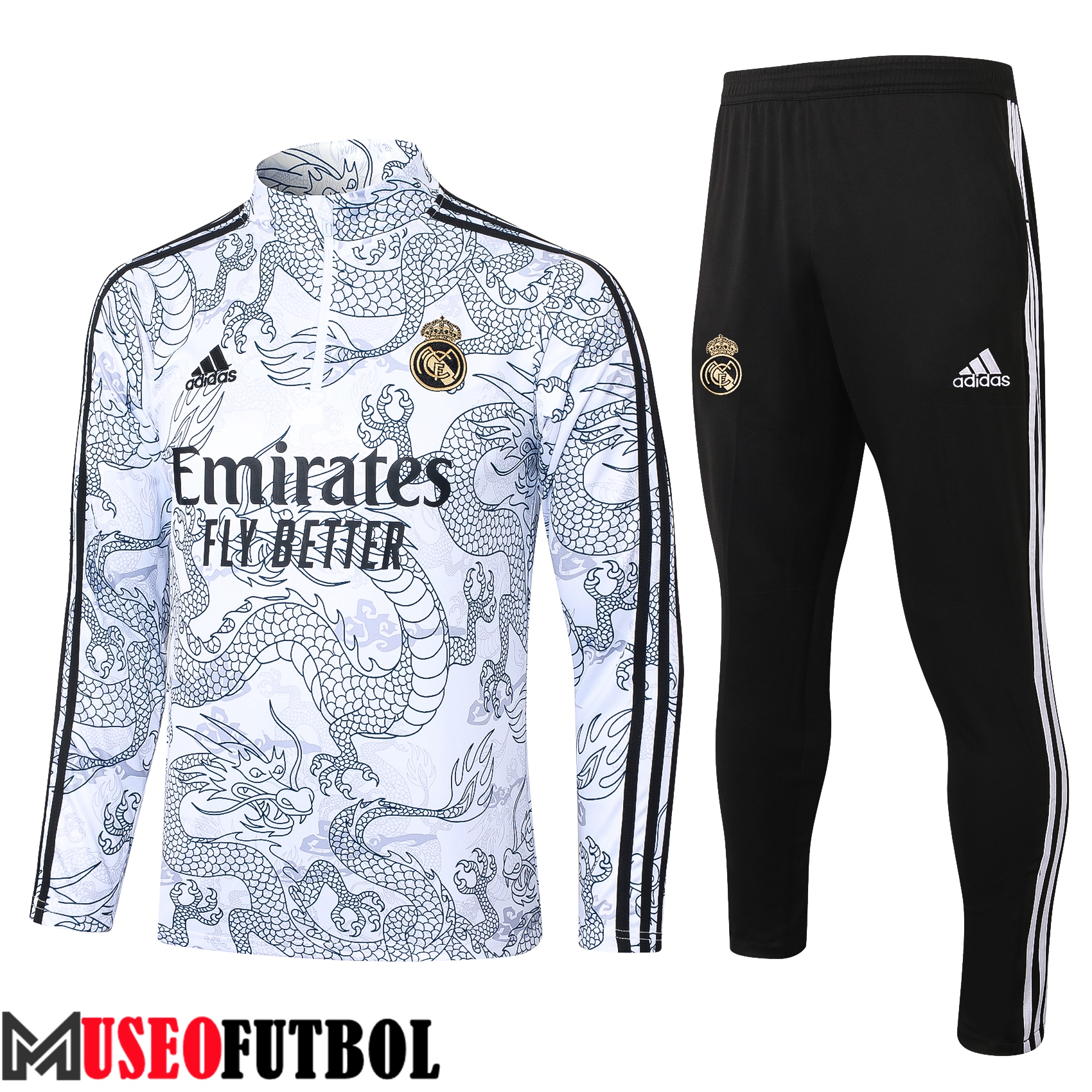 Chandal Equipos De Futbol Real Madrid Blanco/Negro 2023/2024