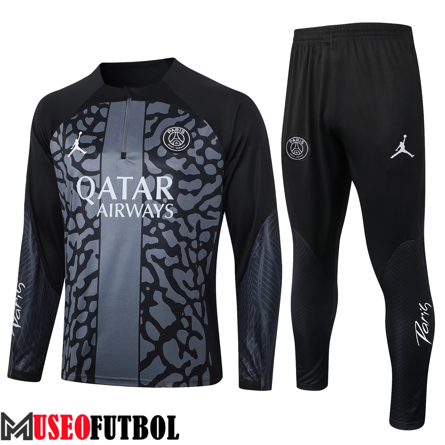 Chandal Equipos De Futbol PSG Negro/Gris 2023/2024