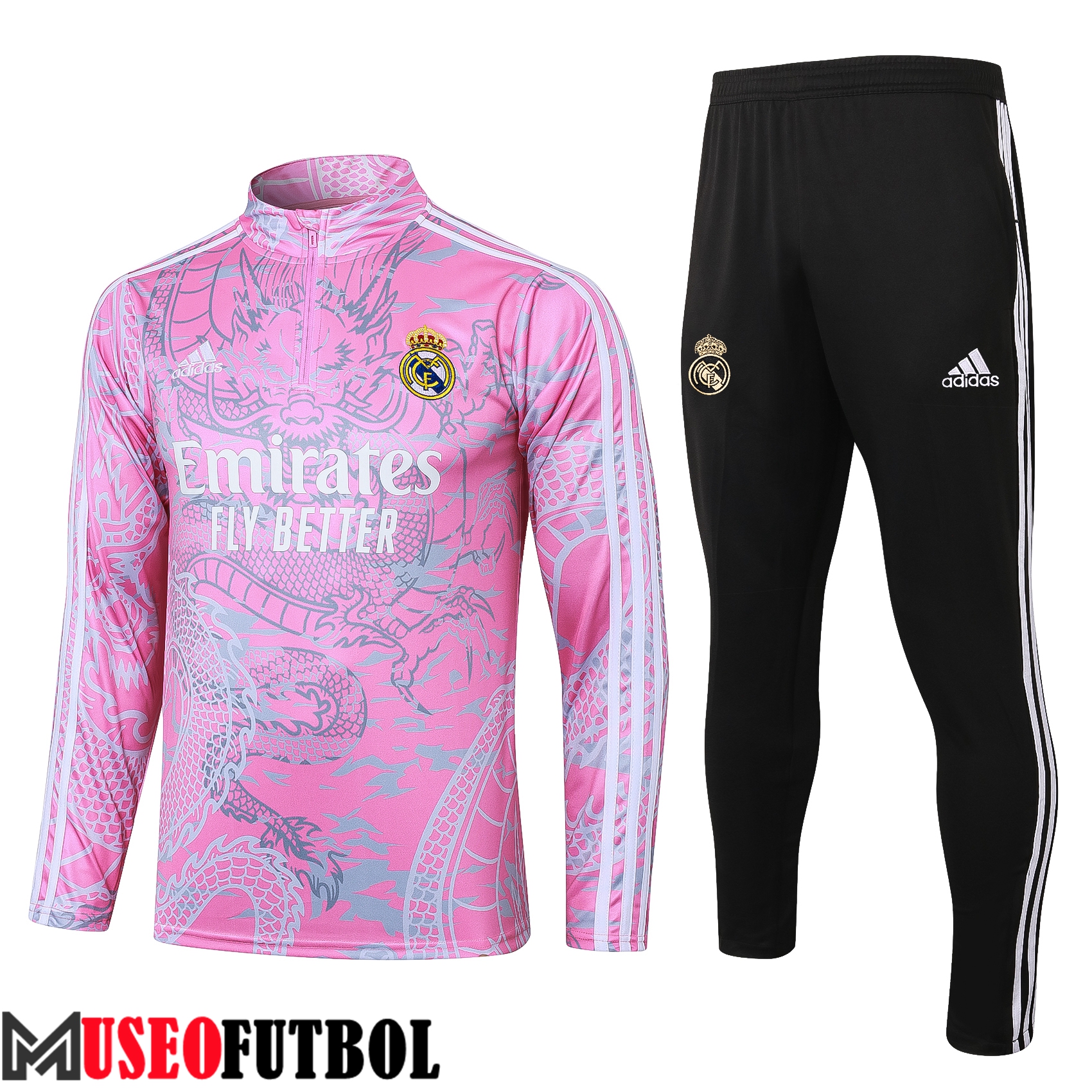 Chandal Equipos De Futbol Real Madrid Rosa/Gris/Negro 2023/2024