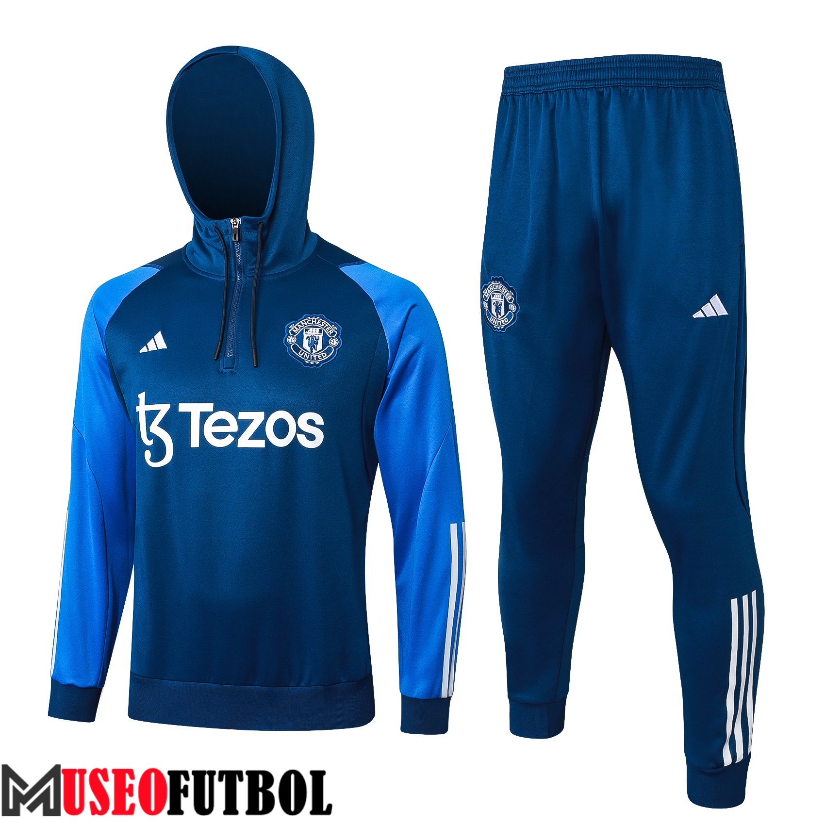 Chaqueta Con Capucha Chandal Manchester United Azul 2023/2024