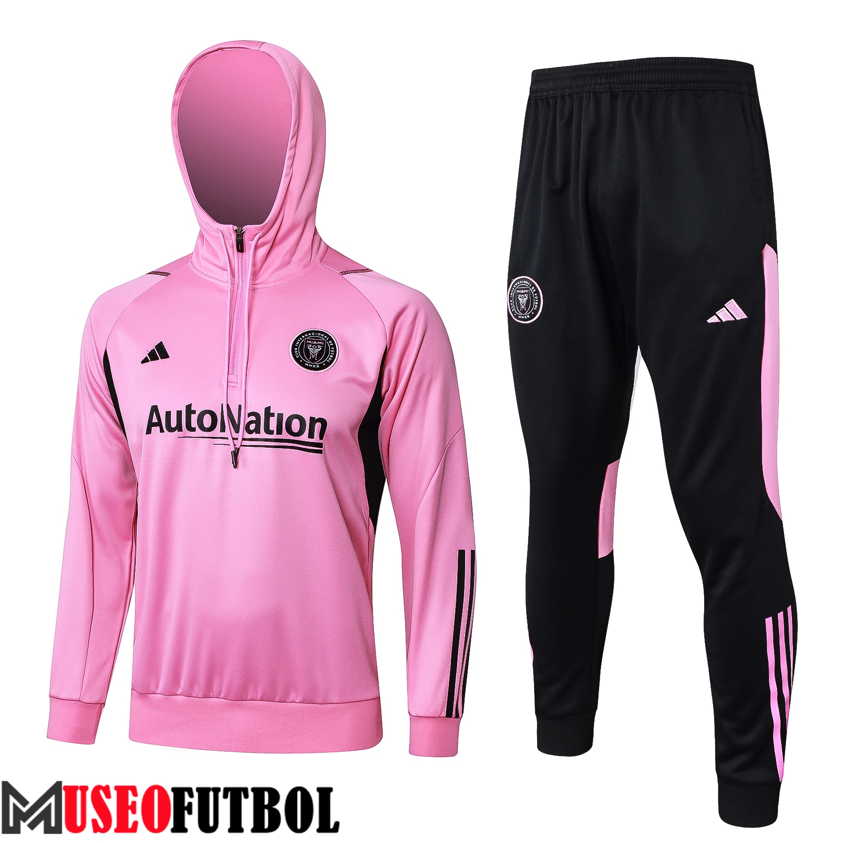 Chaqueta Con Capucha Chandal Inter Miami CF Rosa/Negro 2023/2024