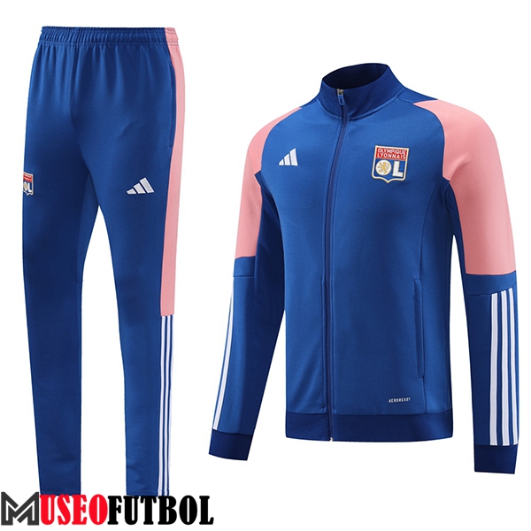 Chandal Equipos De Futbol Chaquetas lyon Azul/Rosa 2023/2024