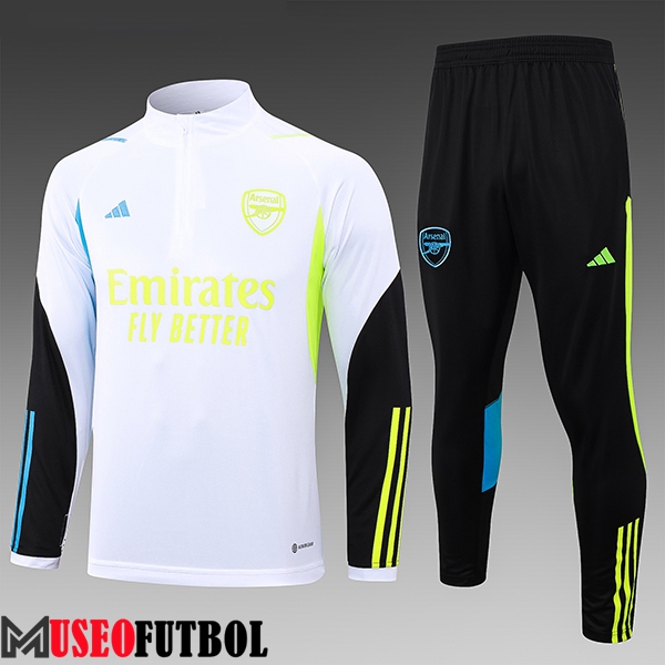 Chandal Equipos De Futbol Arsenal Ninos Blanco/Negro/Amarillo 2023/2024