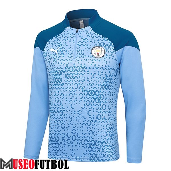 Sudadera De Entrenamiento Manchester City Azul Claro 2023/2024 -03