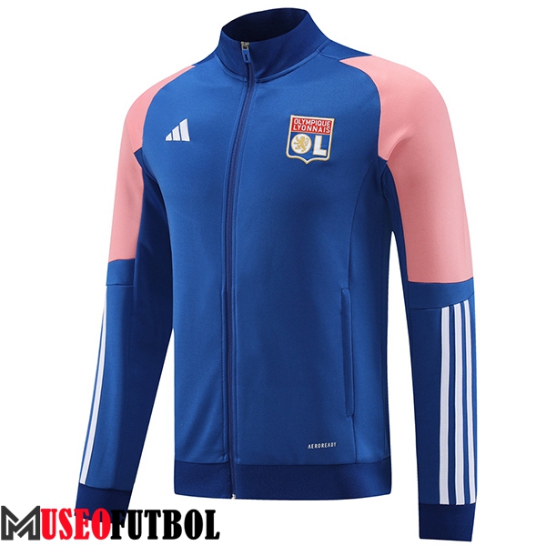 Chaquetas Futbol lyon Azul/Rosa 2023/2024