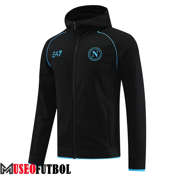 Chaquetas Futbol SSC Napoli Negro/Azul 2023/2024