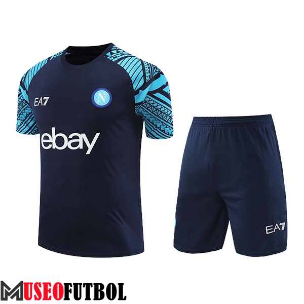 Camiseta Entrenamiento + Cortos SSC Napoli Azul Oscuro 2024/2025