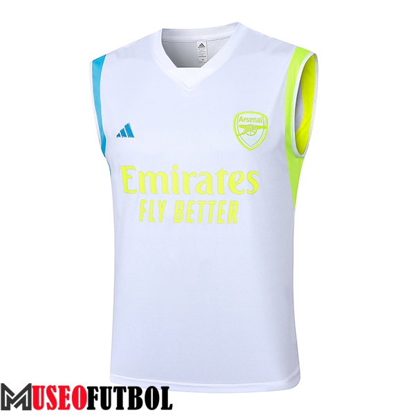 Chalecos De Futbol Arsenal Blanco/Negro 2024/2025