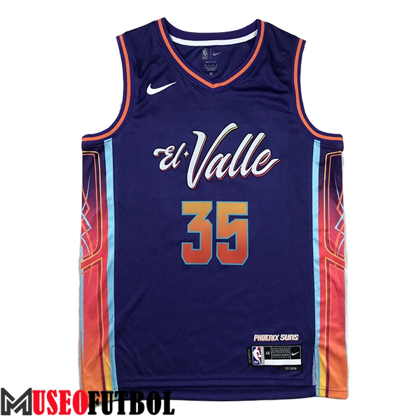 Camisetas Phoenix Suns (DURANT #35) 2023/24 Violeta/Naranja -02