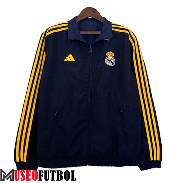 Rompevientos Real Madrid Negro/Amarillo 2023/2024