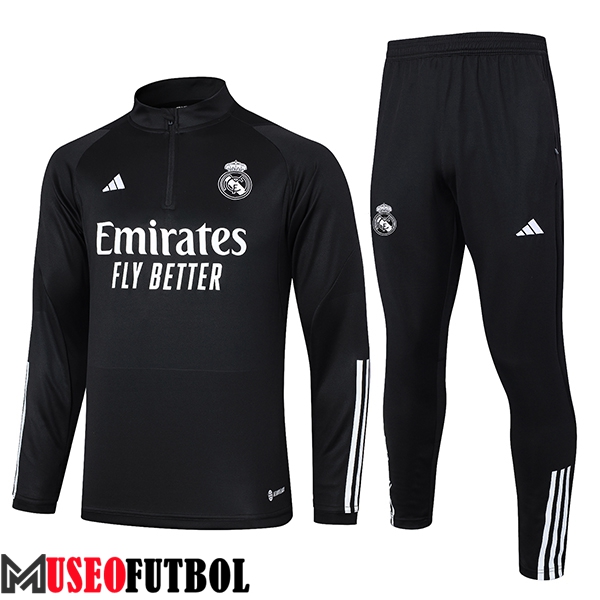 Chandal Equipos De Futbol Real Madrid Negro/Blanco 2023/2024