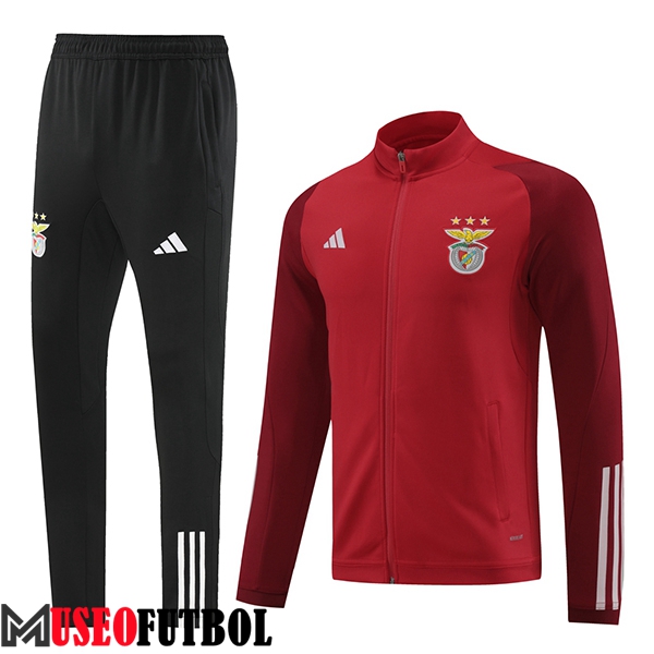 Chandal Equipos De Futbol Chaquetas Benfica Rojo/Negro 2023/2024