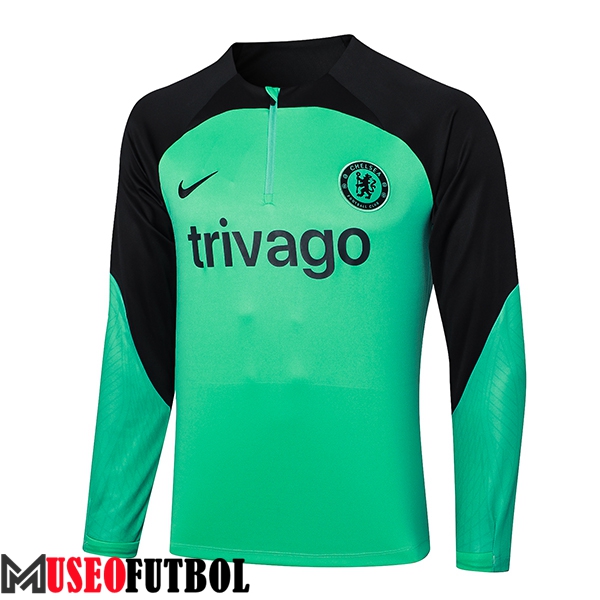 Sudadera De Entrenamiento FC Chelsea Verde/Negro 2023/2024