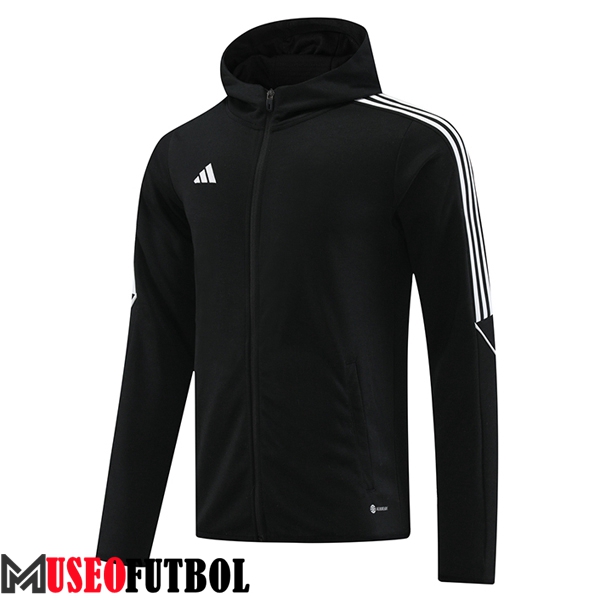 Chaqueta Con Capucha Adidas Negro/Blanco 2023/2024