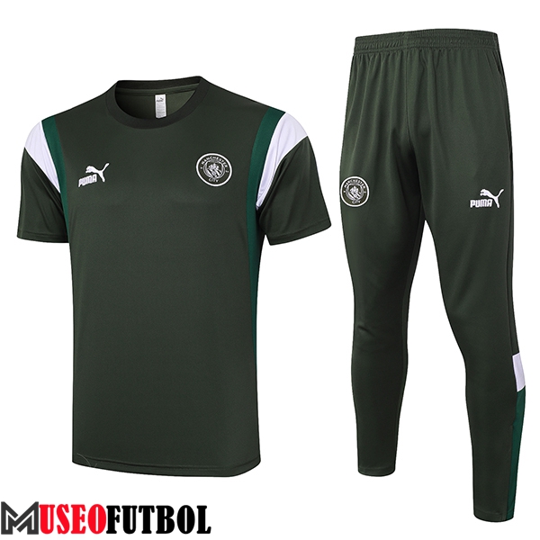 Camiseta Entrenamiento + Pantalones Manchester City Verde 2023/2024