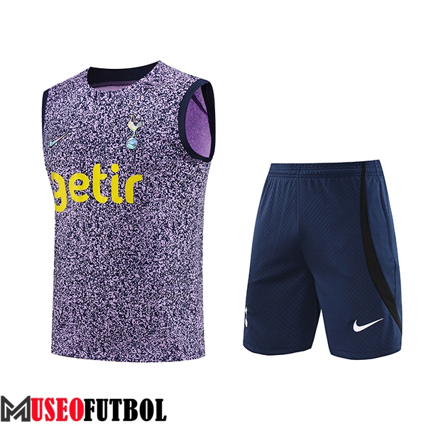 Camiseta Entrenamiento sin mangas + Cortos Tottenham Hotspur Violeta 2023/2024 -03