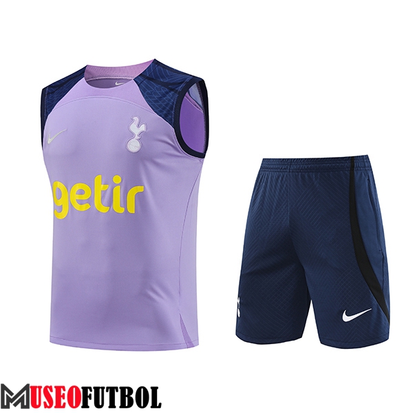 Camiseta Entrenamiento sin mangas + Cortos Tottenham Hotspur Violeta 2023/2024 -02