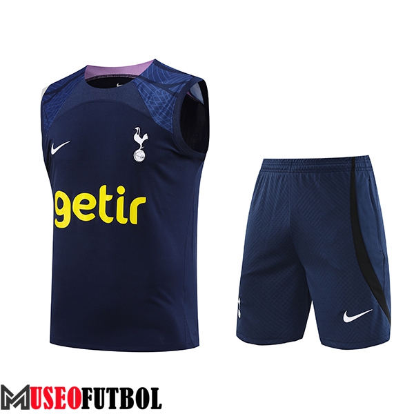 Camiseta Entrenamiento sin mangas + Cortos Tottenham Hotspur Azul marino 2023/2024 -02