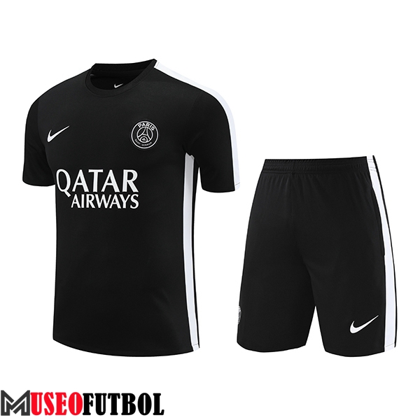 Camiseta Entrenamiento + Cortos PSG Negro 2023/2024 -03