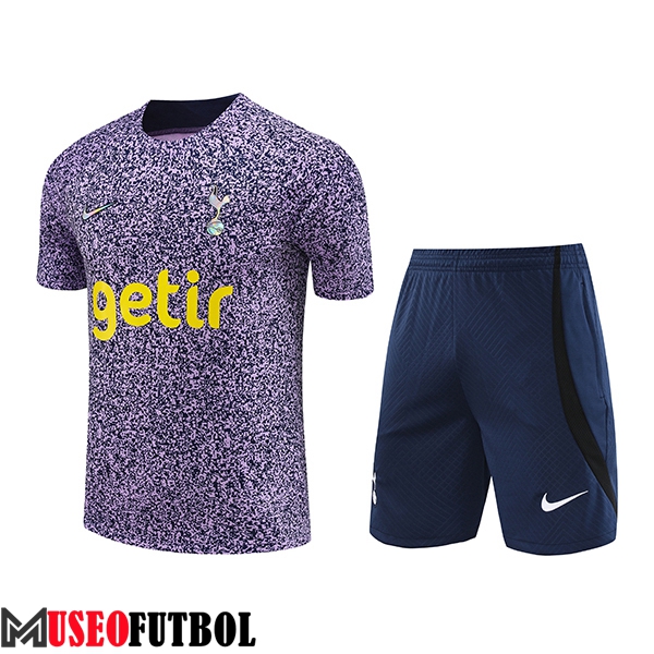 Camiseta Entrenamiento + Cortos Tottenham Hotspur Violeta 2023/2024 -02