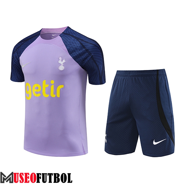 Camiseta Entrenamiento + Cortos Tottenham Hotspur Violeta 2023/2024 -03