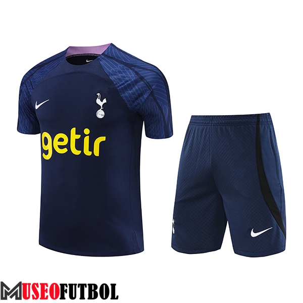 Camiseta Entrenamiento + Cortos Tottenham Hotspur Azul marino 2023/2024 -02