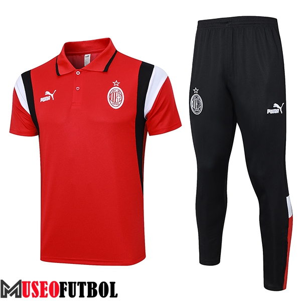 Camiseta Polo AC Milan Rojo 2023/2024 -03