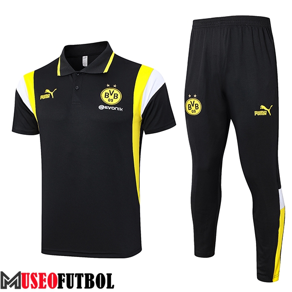 Camiseta Polo Dortmund Negro 2023/2024 -02