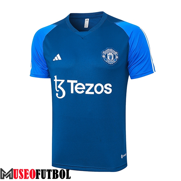 Camiseta Entrenamiento Manchester United Azul 2023/2024