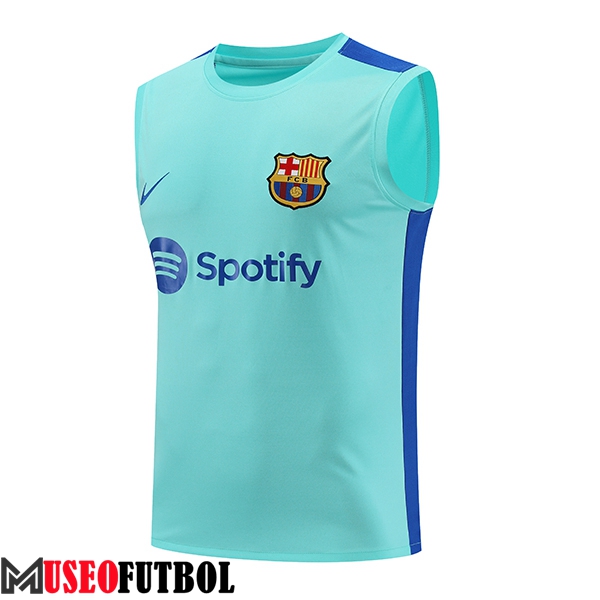 Chalecos De Futbol FC Barcelona Azul Claro 2023/2024 -02