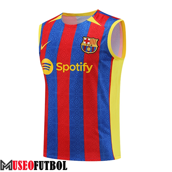 Chalecos De Futbol FC Barcelona Rojo/Azul 2023/2024 -03